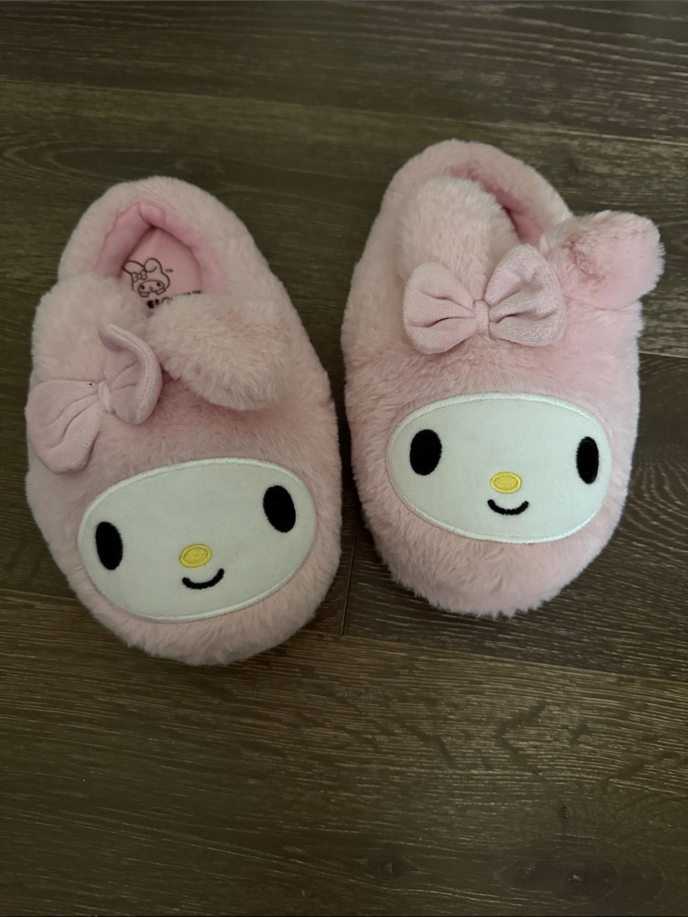 Sanrio My Melody Plush Pink Kids One-Piece Footies. Size 9-10